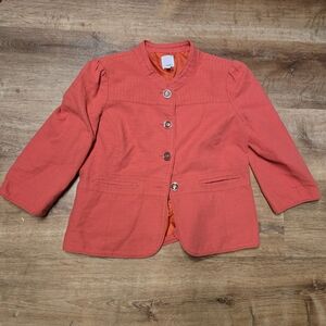 Halogen Women's Coral Blazer 100% Cotton Extra Large